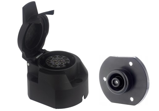 Zásuvka + podložka 12V - 13 PIN elektrický konektor