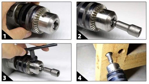 Sada 5 ks 8 mm HEX MAGNETICKÁ ZÁSUVKA NA Skrutkovač Farmer zásuvky