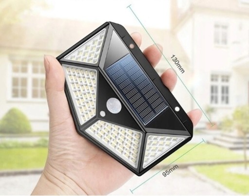 SOLÁRNE LED ULIČNÉ LAMPA 600 Lm DEKORATÍVNY pohybový senzor
