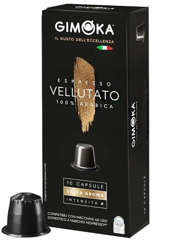 GIMOKA VELLUTATO pre systém NESPRESSO, 10 kapsúl