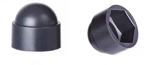 M12 kryt skrutky Matica skrutky 50 ks GRAPHITE