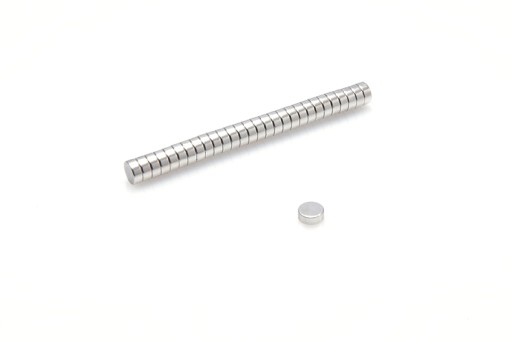Cylindrický neodymový magnet MW 5x2 N38, sada 50 kusov