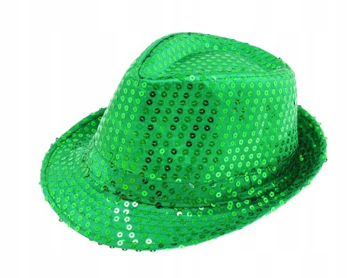 Flitrový klobúk hviezda flitre farby FEDORA