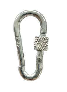 Karabína so 4 mm zabezpečením, pozinkovaná