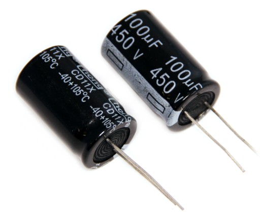 Kondenzátor (100uF/400V) 100uF/450V 105C 2ks.