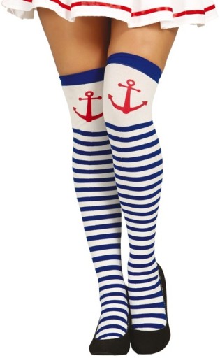 Sailor nad kolená Pančuchy Sailor Anchor
