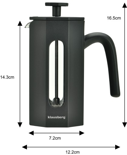 Piestový kávovar/čajník 350ml French Press KLAUSBERG džbán