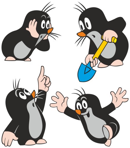 NÁLEPKY NA OKNÁ, NÁBYTOK, ZRKADLO, SKLO, KRTK, KRTEK