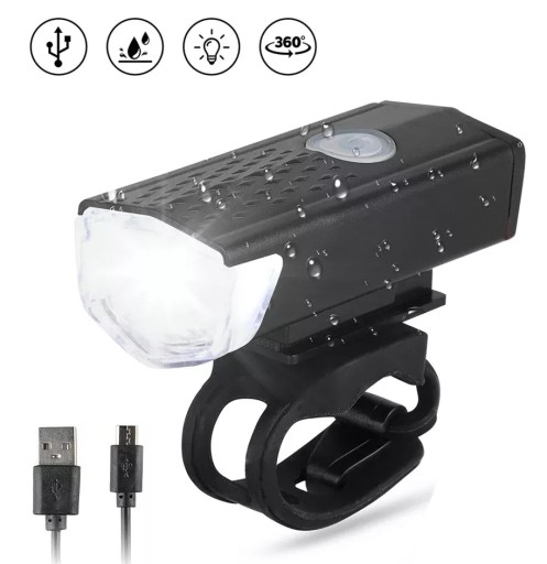 Svetlo na bicykel PREDNÉ ZADNÉ LED svetlo na riadidlá bicykla VÝKONNÉ USB jasné