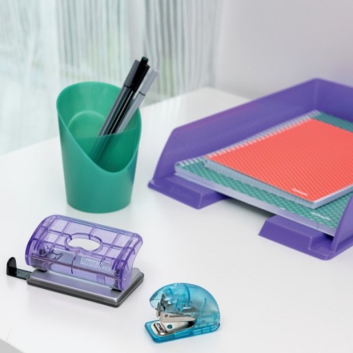 Zošívačka Mini Rapid Color Breeze F4, 10 listov, záruka 5 rokov, levanduľa
