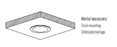 LED zápustné nábytkové svietidlo okrúhle zápustné INOX 2W 2700K 120 lm SLL01