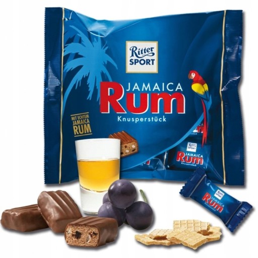 Jamaica Rum Ritter Športové cukríky Čokolády 200g