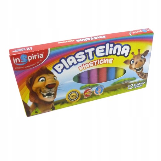 INSPIRIA SCHOOL PLASTICINE 12 FARBY POĽSKO