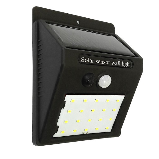 NÁSTENNÁ LAMPA NA SOLÁRNY BALKÓN 20 LED VÝKON