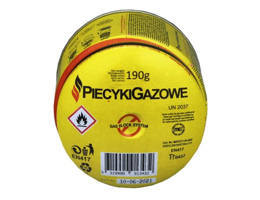 PLYNOVÁ NÁPLŇKA 190 G PLYNOVÝ VARIČ DO HORÁKA