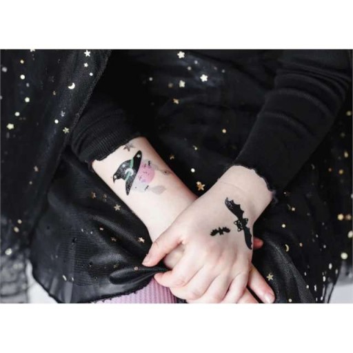Umývateľná sada TATTOOS WITCH HALLOWEEN x20