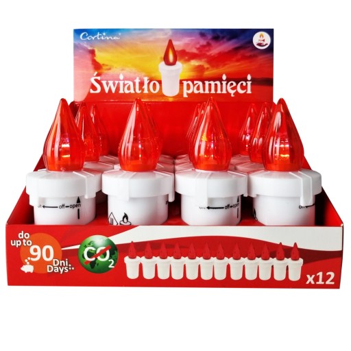SVIEČKOVÁ VLOŽNÁ LAMPA LED LAMPA NA SVIEČKU 90 DNÍ