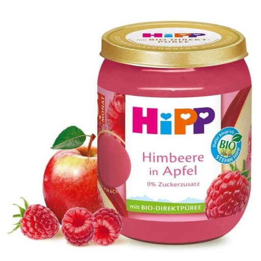 HIPP BIO Ovocie Jahody Maliny 160g 5m
