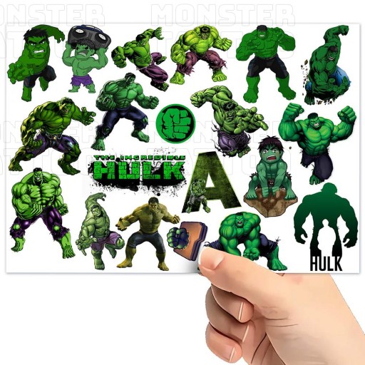 UMÝVAJÚCE DOČASNÉ TETOVANIE PRE DETI DETI HULK ORIGINÁLNE DIZAJNY