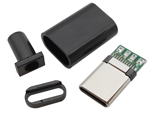 USB-C USB2.0 HighSpeed 480Mb/s zástrčka s priletovaným krytom kábla