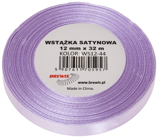 Saténová stuha 6mmx32m svetlo levanduľová WS6-44 Brewis