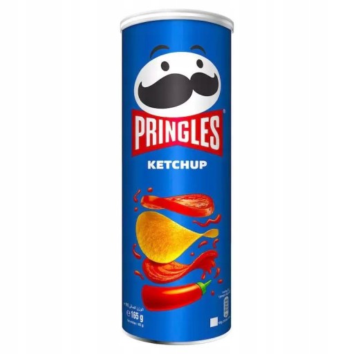 Pringles Kečupové chrumky s príchuťou kečup Chrumkavý snack 165 g
