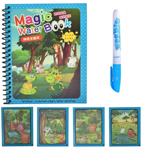 MAGICKÁ OPÄTOVNE POUŽITEĽNÁ VODNÁ Omaľovánka + PERO