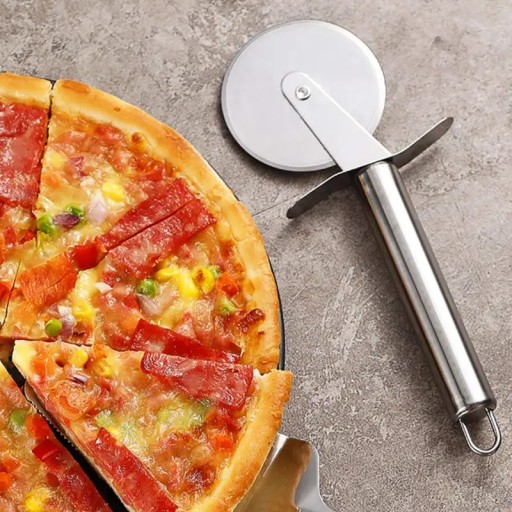 Nôž na pizzu - Okrúhle oceľové ryhovanie, Sure Grip, jednoduché porciovanie pizze