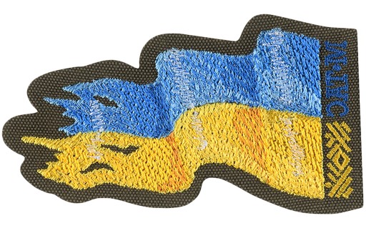 VELCRO NÁŠIVKA UKRAJINA FLAG COMBAT ZELENÉ POZADIE ODMENY VYŠÍVANÉ M-TAC