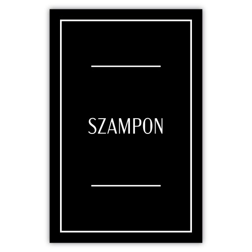 kozmetické nálepky etikety na kozmetiku mydlový šampón 16ks 6,5x10cm