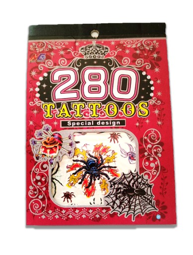 TETOVANIE TETOVACÍ LIST 280 KS PAVÚK SPIDER