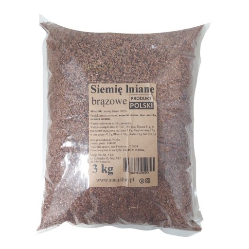 ĽANOVÉ SEMIENKO hnedé 3 kg POĽSKO čistota 99,9%