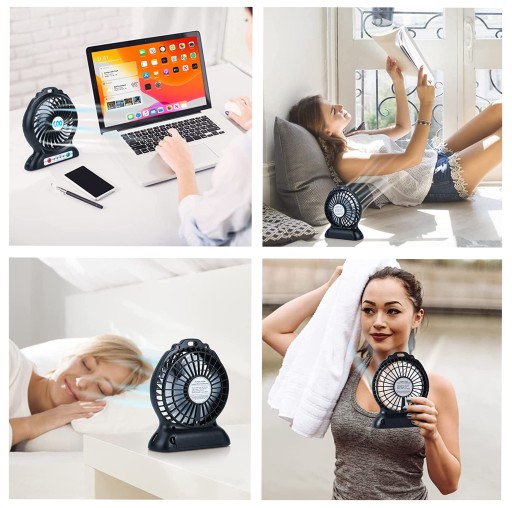 MINI VENTILÁTOR STOLNÝ VENTILÁTOR USB BATÉRIA 74