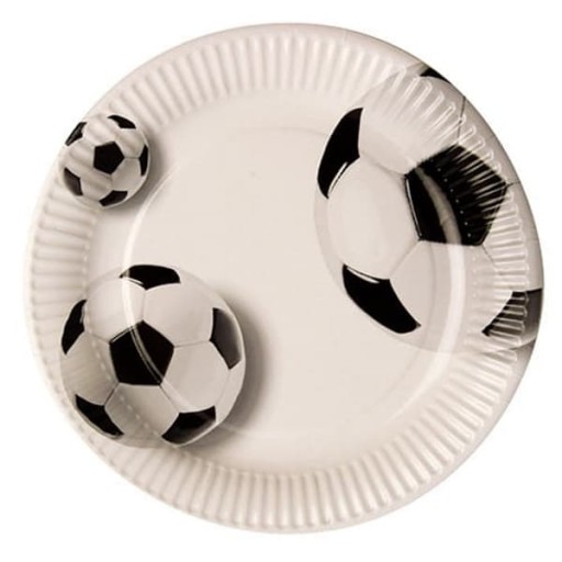 Papierový tanier priemer 23 cm Futbal