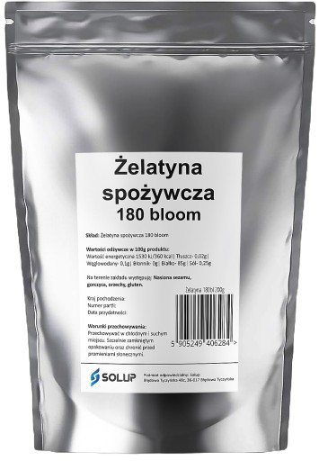 JEDÁLNA ŽELATÍNA 180 BLOOM 200g Na kĺby 0,2kg