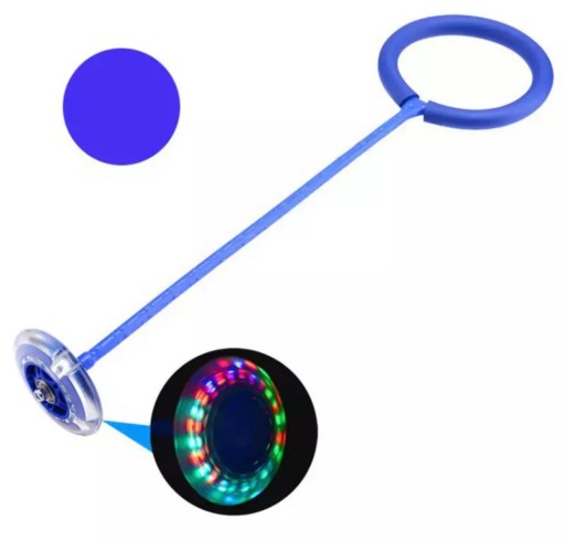 Hula hoop švihadlo na nohu, RÔZNE FARBY, pre deti DETI, LED, OSVETLENIE