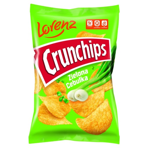 1x 140g CRUNCHIPS Zelené cibuľové lupienky
