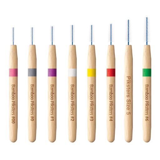 PIKSTERS Bamboo šťastie medzizubné 8 ks, veľkosť 00