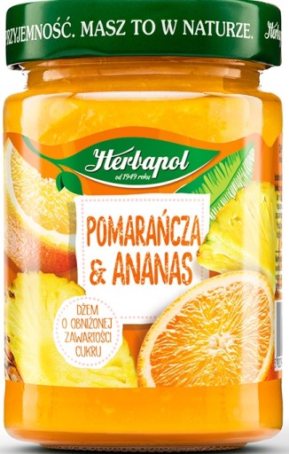 HERBAPOL DŽEM POMARANČOVÝ S ANANÁSOM 280G