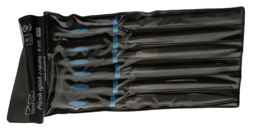 KĽÚČOVÉ IHLOVÉ PILNÍKY S RÚČKOU 180 mm 6 ks