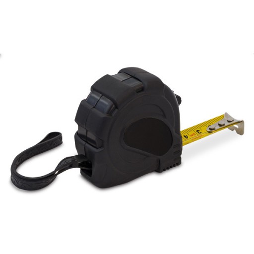 3 m zvinovací meter Exar, čierny
