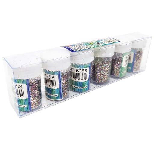 LOSE GLITTER 8G 6 KS ALIGA MULTICOLOR MT-6358