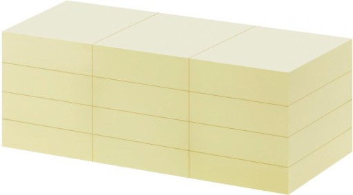 Žlté samolepiace bankovky 38x50mm 1200 kusov blokový zápisník Office Depot