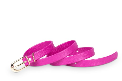 Klasický fuchsiový eko dámsky opasok, 1,5 cm