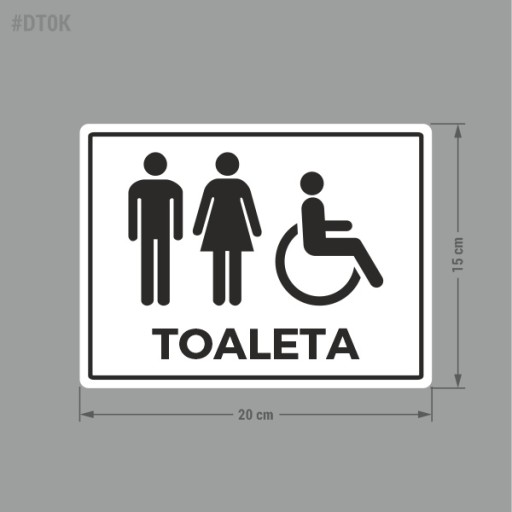 Dámska toaleta, Pánska toaleta - nálepky na dvere