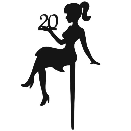 Lady dievča sedí žena Akýkoľvek AGE v rukách Black PLEXI