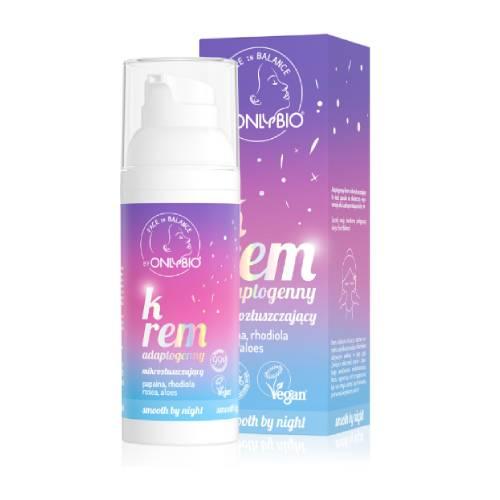 ONLYBIO Face in Balance Adaptogénny, mikro-exfoliačný krém na tvár, 50 ml