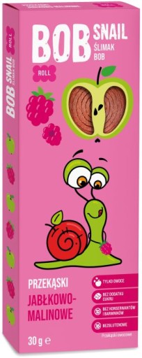 SNAIL SNACK Bob Snail WRAP jablko-malina 30 g | OVOCIE PRÍRODNÉ