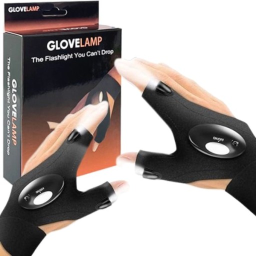 SÚPRAVA RUKAVICE LED LIGHT PRAVÁ A ĽAVÁ - SÚPRAVA ZNAČKY GLOVELITE