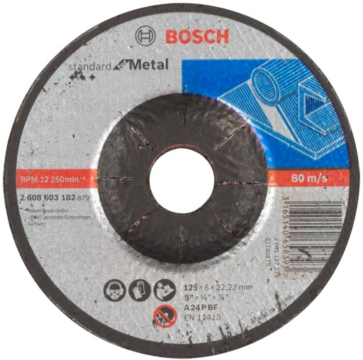 BOSCH oceľový brúsny kotúč 125/6 2608603182